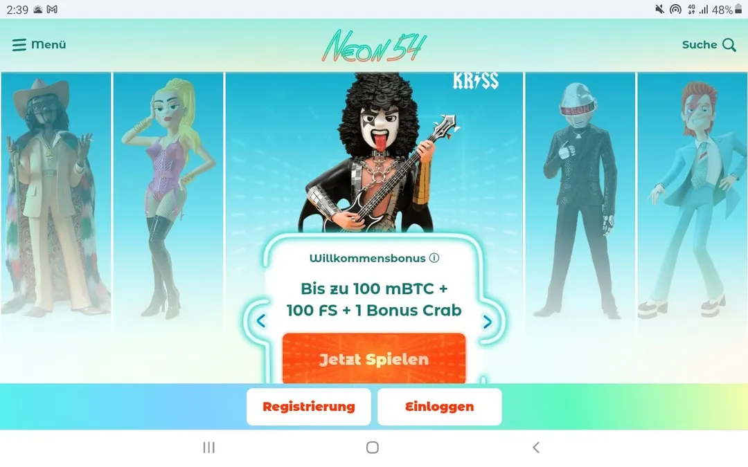 Download und die Installation der Neon54 App