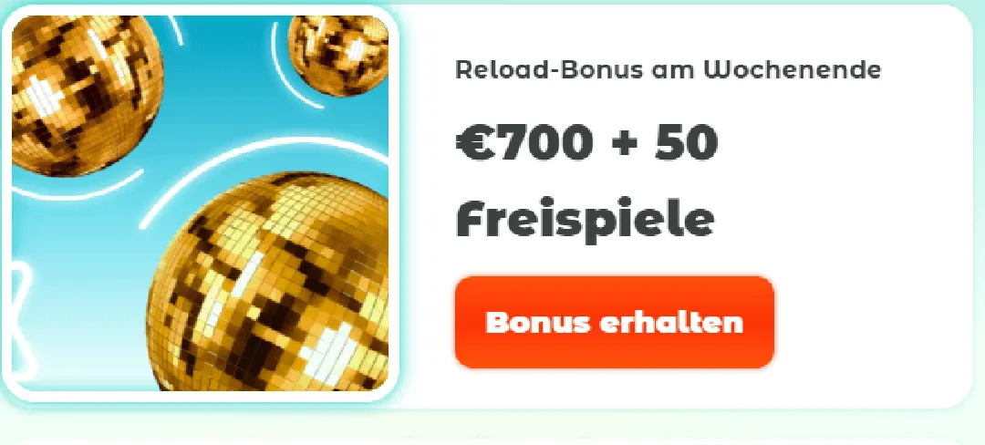 Der Neon54 Reload Bonus für das Wochenende